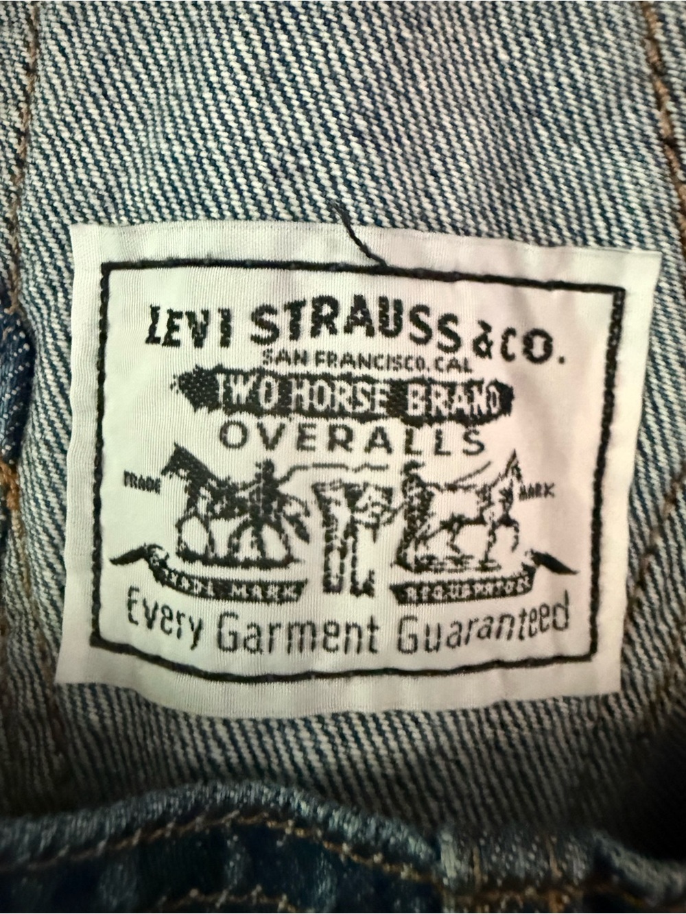 Levi's Vintage Wash Blue Denim Women's Overalls - Picture 5 of 7